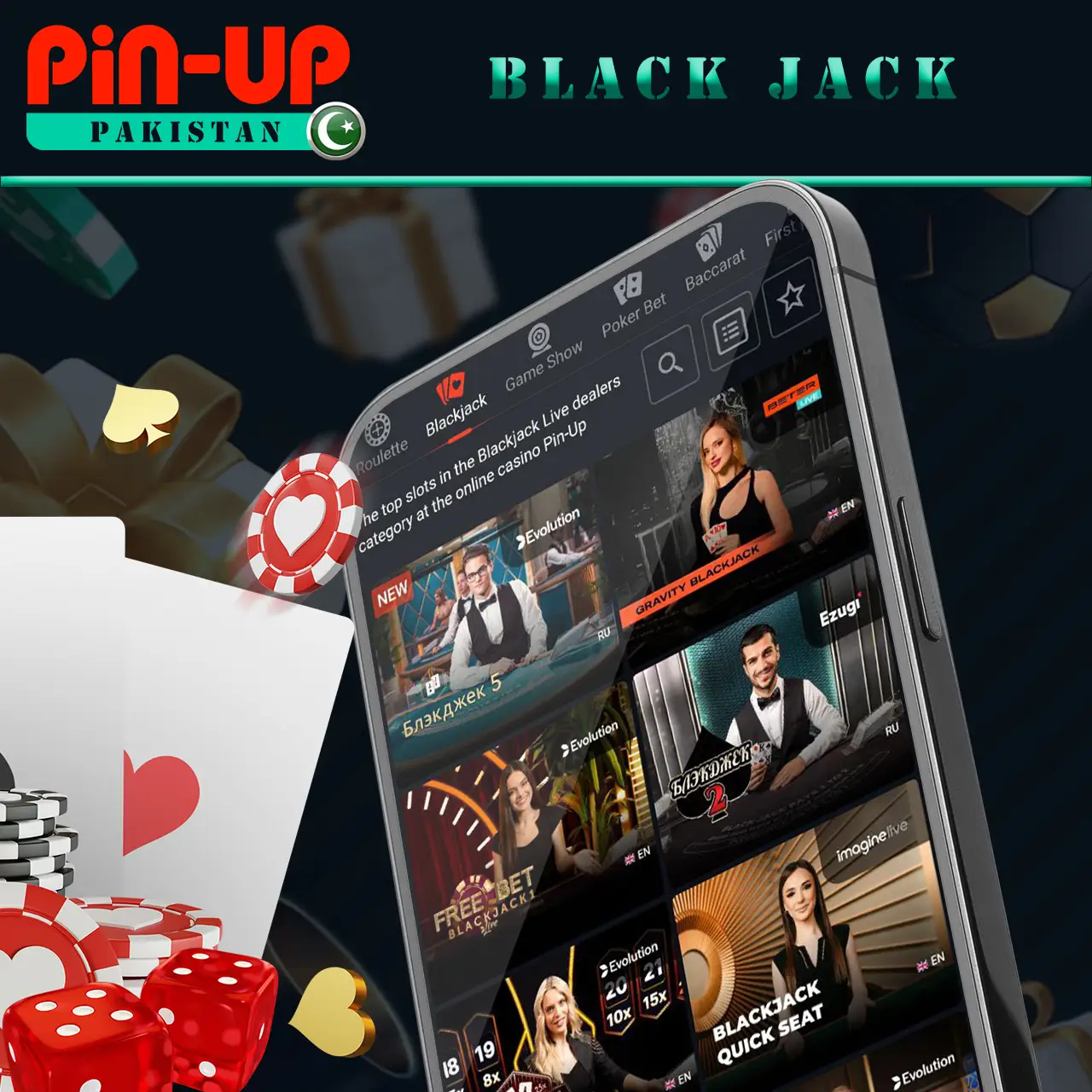 Play different types of casino blackjack