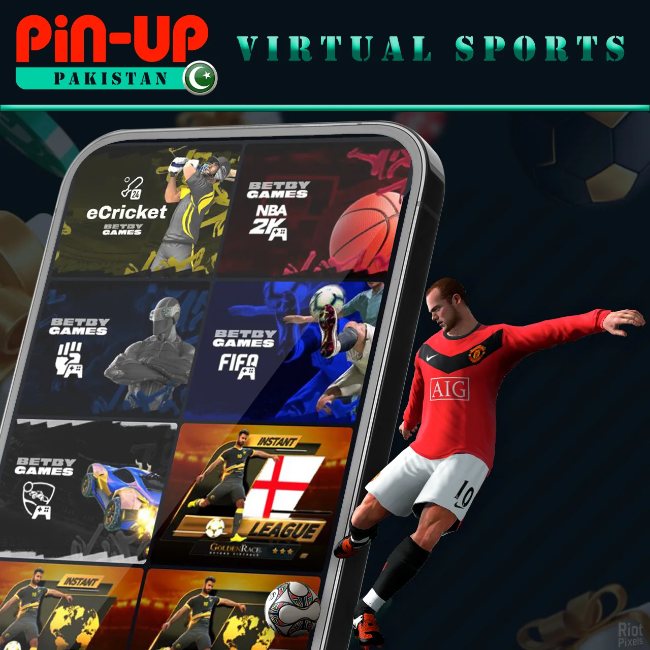 Try your luck playing virtual sports games at Pin-Up