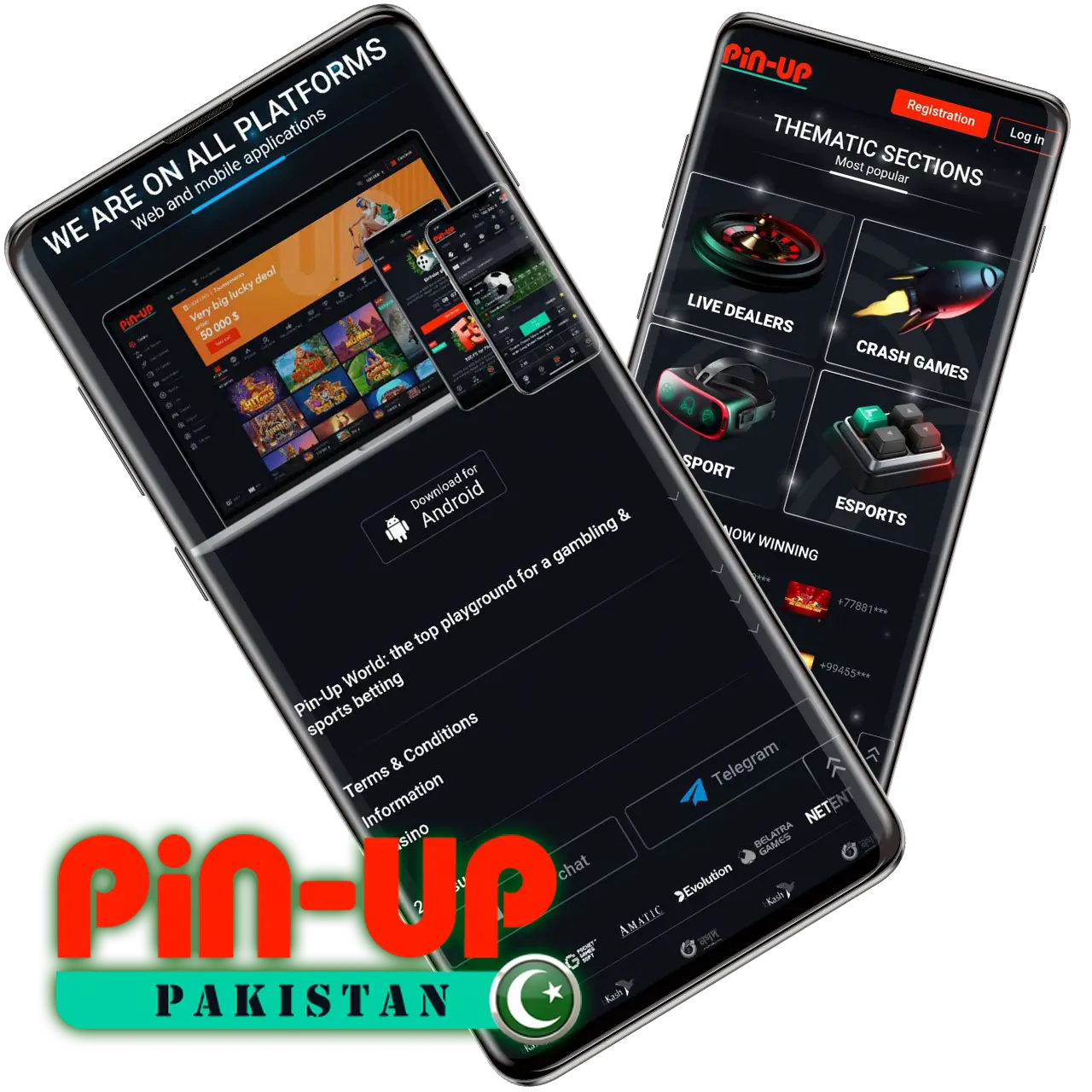 Check out the multifunctional mobile app from Pin-Up